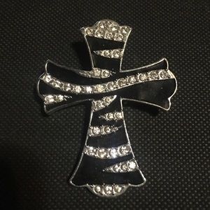 Zebra bling magnetic pendant